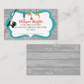 リール励起魚釣り整合おむつラッフルカード エンクロージャーカード (正面/裏面)