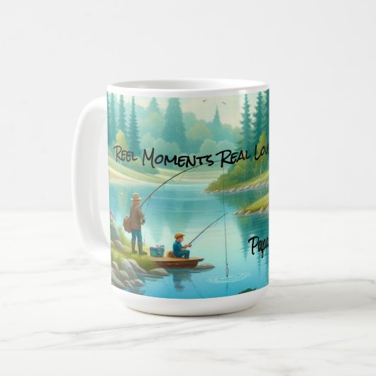 リール実在モーメント、愛» Father's Day Mug コーヒーマグカップ (正面左)