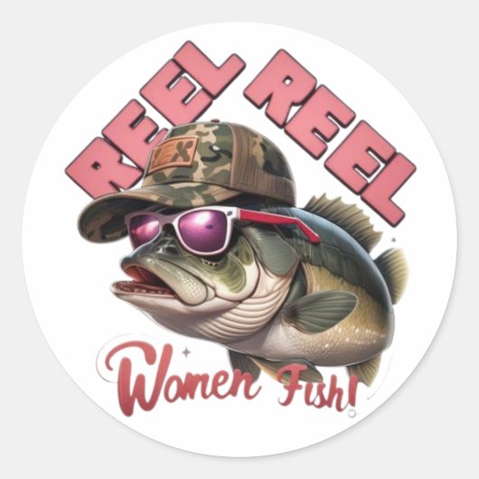 リール巻き女性魚 ラウンドシール (正面)