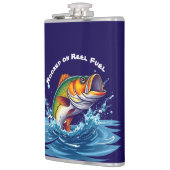 リール燃料に引っ掛けられた魚おもしろい フラスク (左)