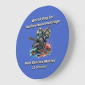 リール物語は重要である。10月27 ラージ壁時計 (傾斜)