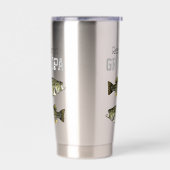 リール素晴らしグランパ魚釣りプンラルゲムウスベース 保温保冷タンブラー (左面)