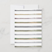 リール素朴おもしろい魚釣りベビーシャワーありがとう サンキューカード (裏面)