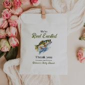 リール興奮の大きな魚の小さな漁師の赤ちゃんシャワー フェイバーバッグ