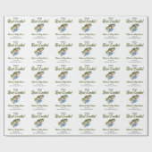 リール興奮の大きな魚の漁師の赤ちゃんシャワー ラッピングペーパー (フラット)