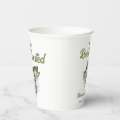 リール興奮の大きな魚の漁師の赤ちゃんシャワー 紙コップ (右)