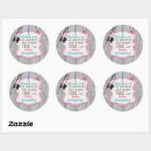 リール興奮魚釣りありがとうベビーシャワーラベル ラウンドシール (シート)