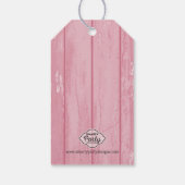 リール興奮魚釣りベビーシャワーパーティー好意ラベル ギフトタグ (裏面)