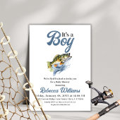 リール・エクサイティング・リトル・フィッシャーマン・ベイビーシャワー 招待状