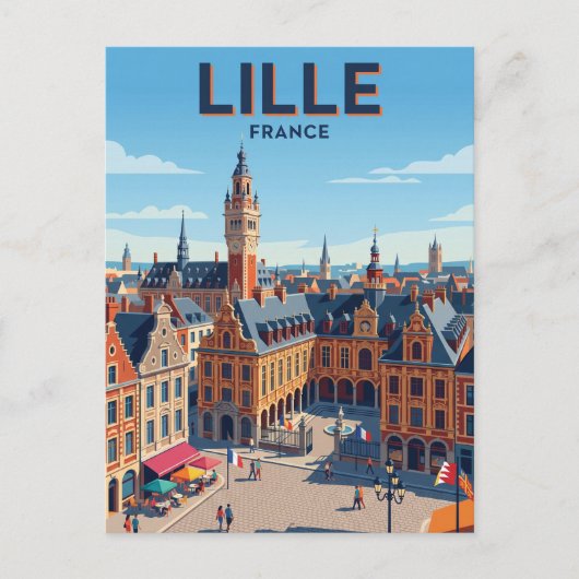 リール フランス ポストカード (正面)