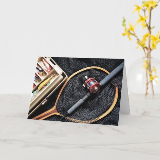 リール・メモリーズ あなただけのフィッシング・アドベンチャー写真 カード (黄色い花)