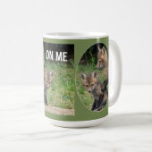 リーンオンミー文字 コーヒーマグカップ (正面右)