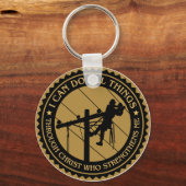 リーンマンならなんでもできるよ キーホルダー (正面)