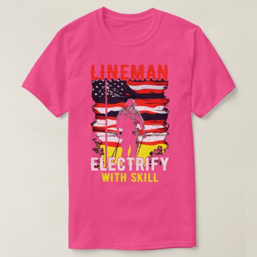 リーンマンは熟練して電化する Tシャツ (デザイン正面)