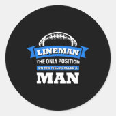 リーンマンはMaと呼ばれるフィールド上の唯一のポジション ラウンドシール (正面)