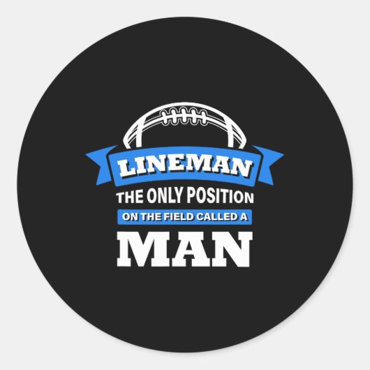 リーンマンはMaと呼ばれるフィールド上の唯一のポジション ラウンドシール (正面)