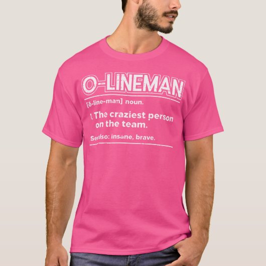 リーンマン定義サッカーグリッドの攻撃おもしろい攻撃 Tシャツ (正面)