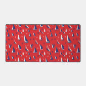 リーン帆船パターン デスクマット (正面)