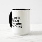 リーン平均編み物機 マグカップ (正面左)