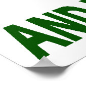 リーン清掃とドライビンググリーン ポスター (角)