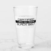 リーン・シックス・シグマブラック・ベルト タンブラーグラス (裏面)