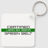 リーン・シックス・シグマ認定グリーン・ベルト キーホルダー (裏面)