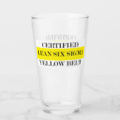 リーン·シックス·シグマ·イエロー·ベルト タンブラーグラス (裏面)