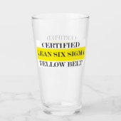 リーン·シックス·シグマ·イエロー·ベルト タンブラーグラス (正面)