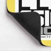 リーン・シックス・シグマ・マシン(黄色) マウスパッド (コーナー)