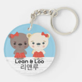 リーン&ロアクリルキーリング キーホルダー (裏面)