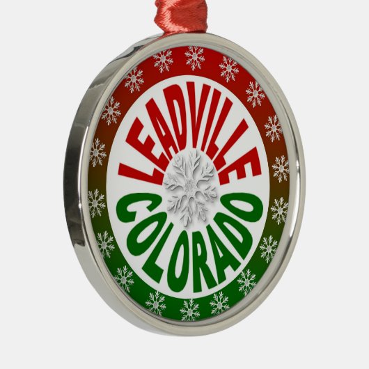 リーヴィルコロラド赤グリーンスノーフレークオーナメント メタルオーナメント (右)