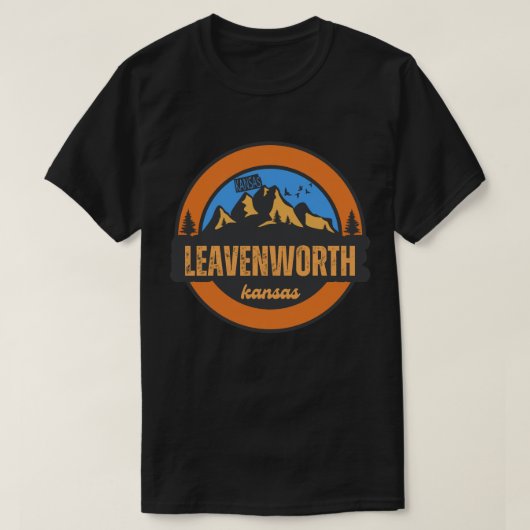 リーヴンワース、 カンザス州 Tシャツ (デザイン正面)