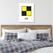 リー名旗航海の旗 キャンバスプリント (インサイチュ (寝室))