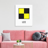 リー名旗航海の旗 キャンバスプリント (インサイチュ (リビング))