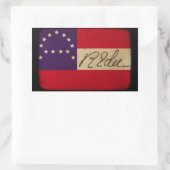 リー総本部署名 長方形シール (バッグ)