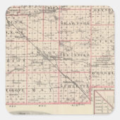 リー郡とアンボーイの地図 スクエアシール (正面)