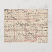 リー郡とアンボーイの地図 ポストカード (正面)