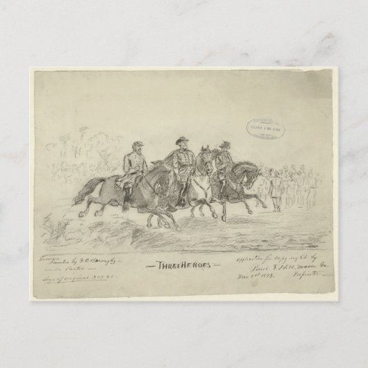 リー、ジャクソン、スチュアート ポストカード (正面)