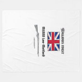 リー・メットフォード・ライフル フリースブランケット (正面(横))