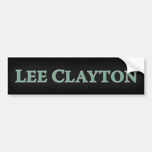 リーClaytonのバンパーステッカー バンパーステッカー (正面)