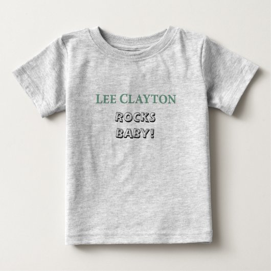 リーClaytonはベビーのワイシャツを揺すります ベビーTシャツ (正面)