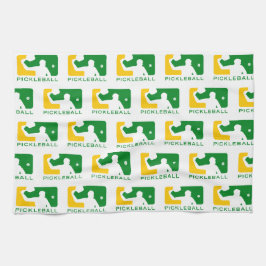 「リ専攻のーグピックルボール」スポーツタオル キッチンタオル