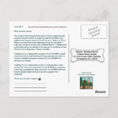 リ救ーシュ外の犬歩くボクサー！ ポストカード (裏面)