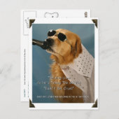 リ救ーシュ外の犬歩くボクサー ポストカード (正面/裏面)