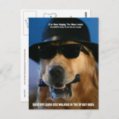 リ救ーシュ外の犬歩く、Feinstein議員 ポストカード (正面/裏面)