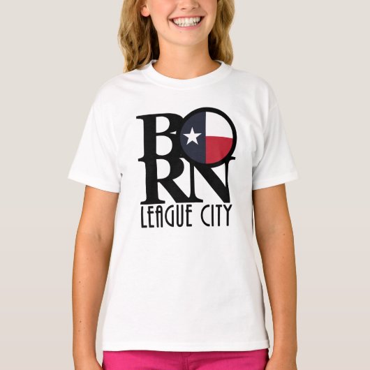 リ生まれグシティテキサス州 Tシャツ (正面)