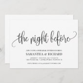 リ素朴ハーサル前の書道 招待状 (正面/裏面)