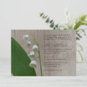 リ素朴リー·オブ·ザ·バレー結婚式招待状 招待状 (スタンド正面)