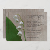 リ素朴リー·オブ·ザ·バレー結婚式招待状 招待状 (正面/裏面)