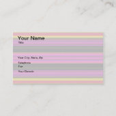 リ芸術的オカラフルストライプ 名刺 (正面)